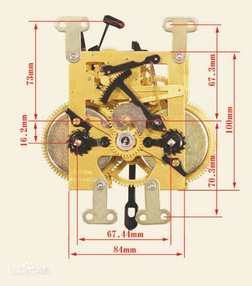 电子时钟内部结构图图片