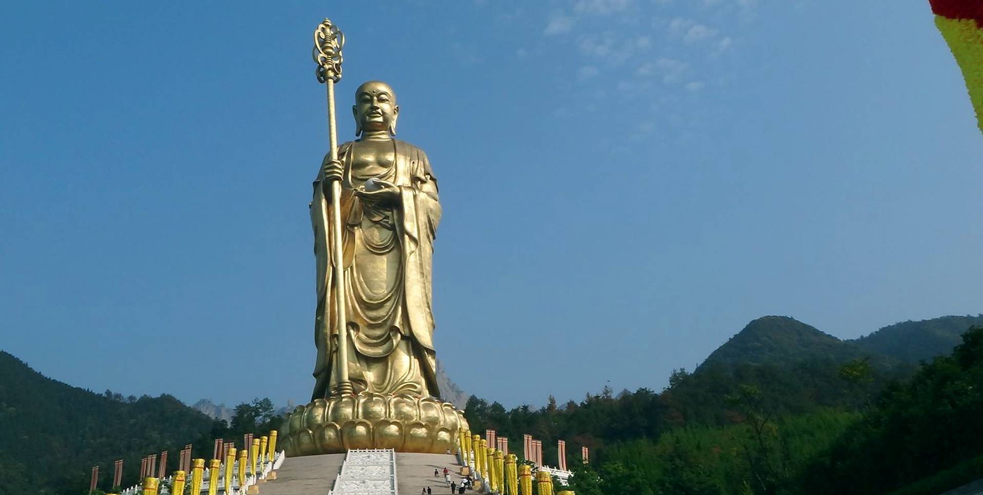 世界上最高的地藏菩薩銅像,建在中國,竟是朝鮮人——九華山安徽