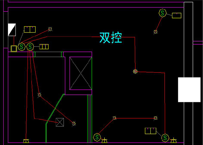 cad灯具连线图如何划线图片