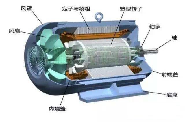 三相异步电动机拆解图片