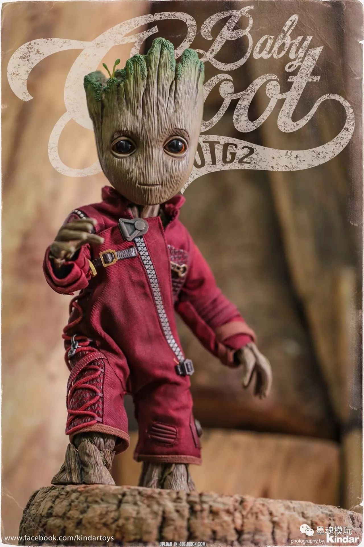 到货美图 hot toys 1/1 银河护卫队 小树人咕噜特 幼年版