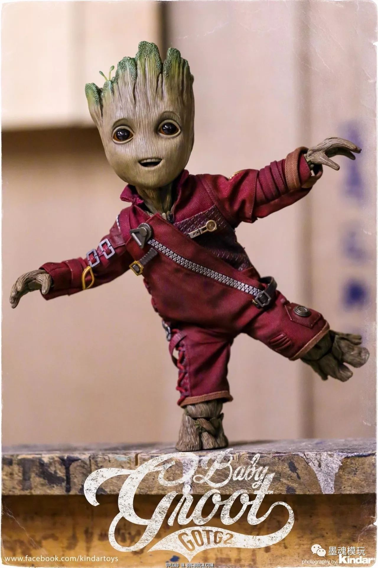 到货美图 hot toys 1/1 银河护卫队 小树人咕噜特 幼年版