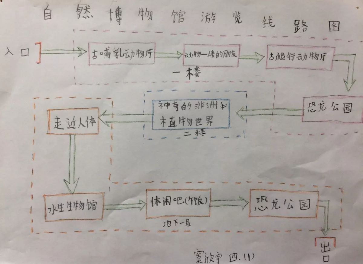 一日一品用心记下行走的足迹四年级学生完成金秋自然博物馆游学之旅