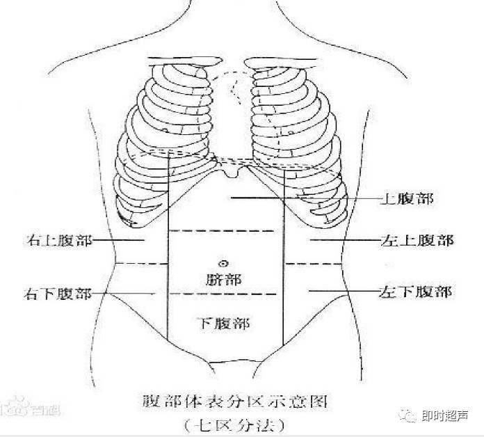 腹部超声检查常用切面