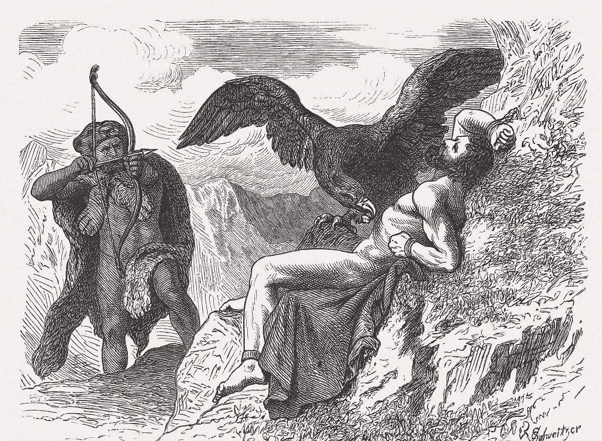 普罗米修斯"天庭盗火者"形象的嬗变——超越神话语境的希腊神话人物(1)_宙斯_人类_普罗米修斯