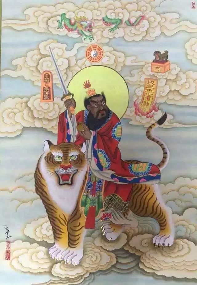 张天师的坐骑民间常俗称的张天师张道陵传说就是以虎为座骑,与太极左