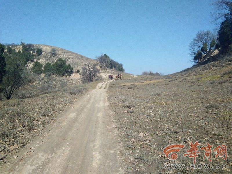 策马扬鞭追寻千年古迹 西安四男子骑马穿越秦直道