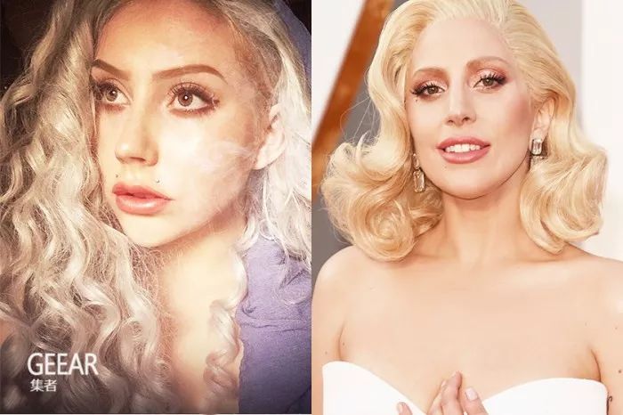 g星 这位加州女生难道是lady gaga失散多年的姐妹?