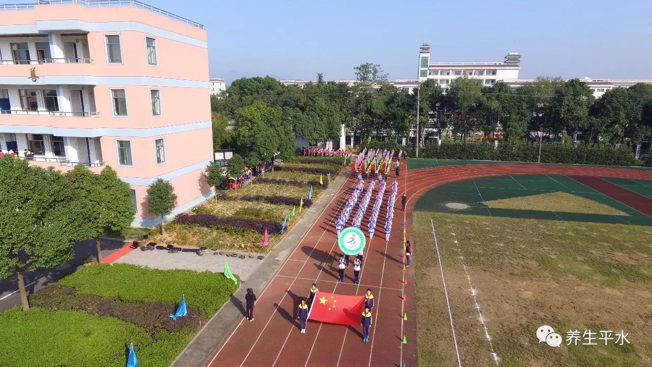 我运动我健康我快乐平水镇中心小学隆重举行首届田径运动会