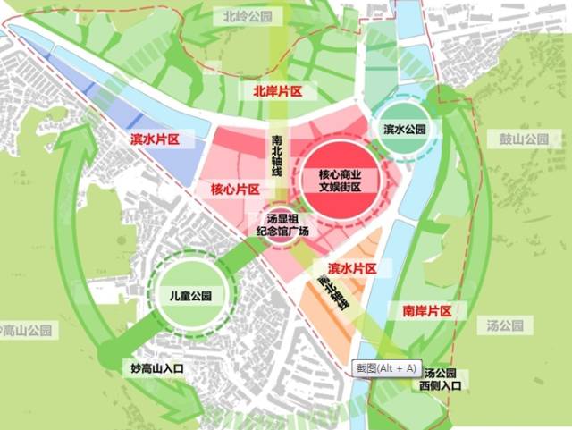 文明路住宅区,公安局南侧住宅楼等建筑外,规划布局了商业文娱综合体