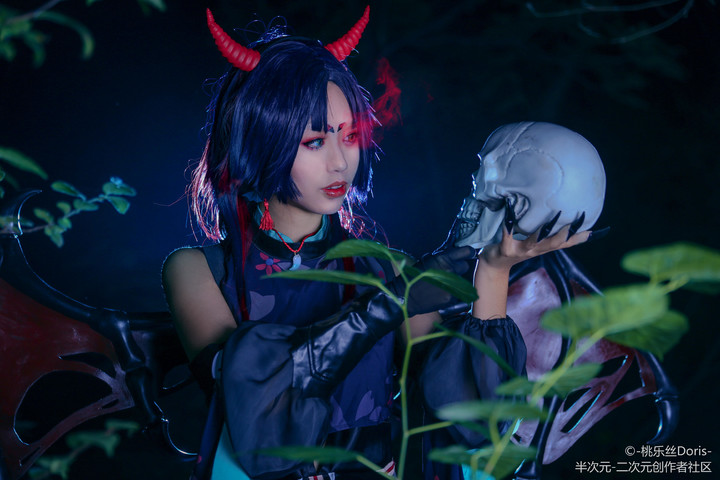 陰陽師 吸血姬紫裘碧染 cosplay