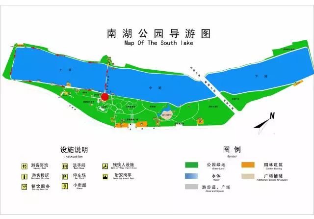 南湖景区旅游地图图片