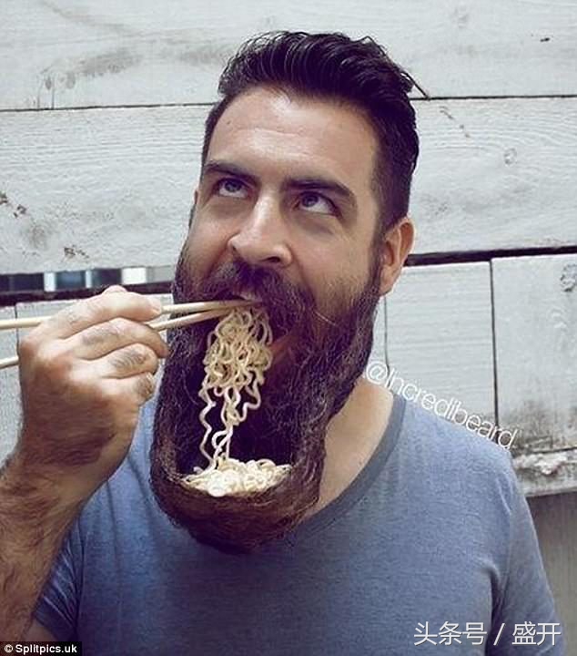 长胡子的男人很疯狂世界上超级搞笑的胡须造型