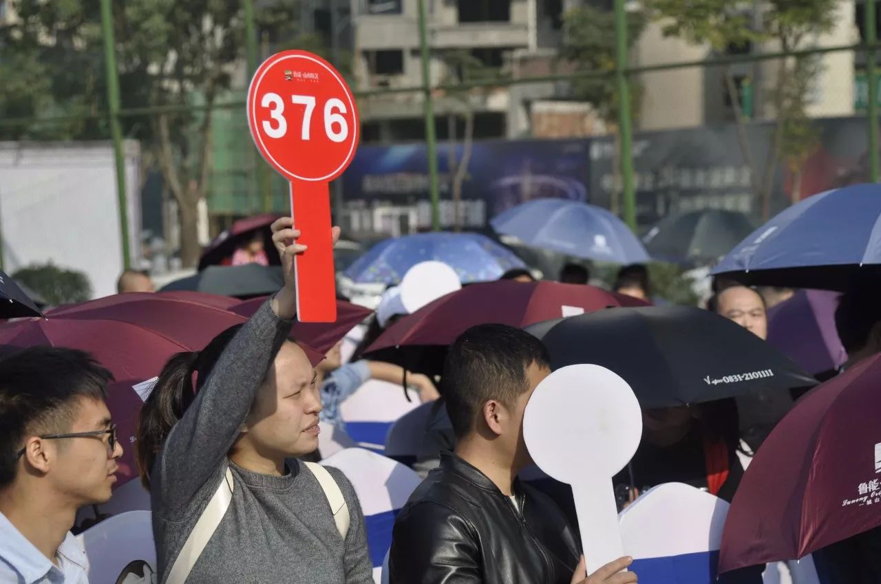 嘉宾拿着手中的竞拍牌跃跃欲试随着主持人宣布竞拍正式开始正式起拍