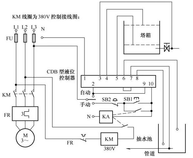 自动排水控制器接线图图片