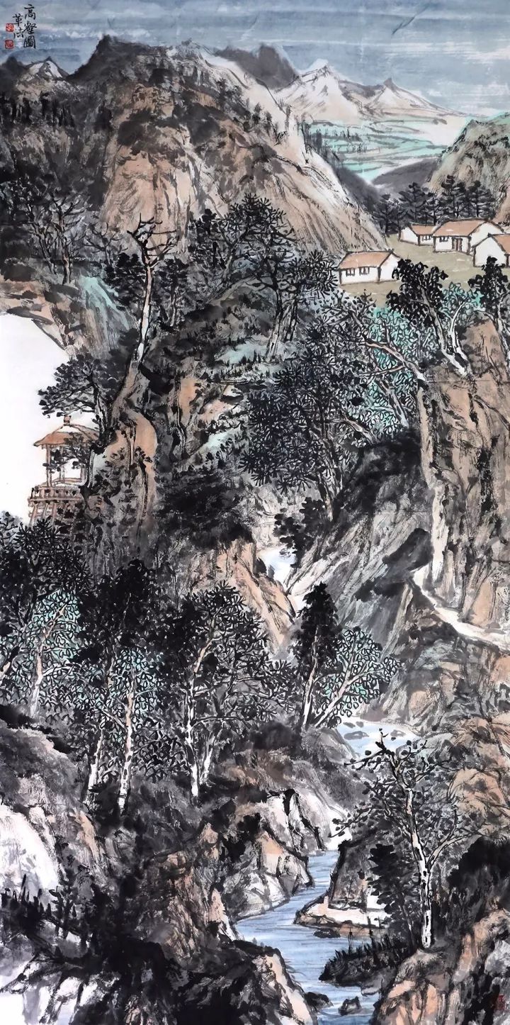 cm)作者:谢顺华金山银山不如绿水青山(136*68cm)作者:李新庭印象张家