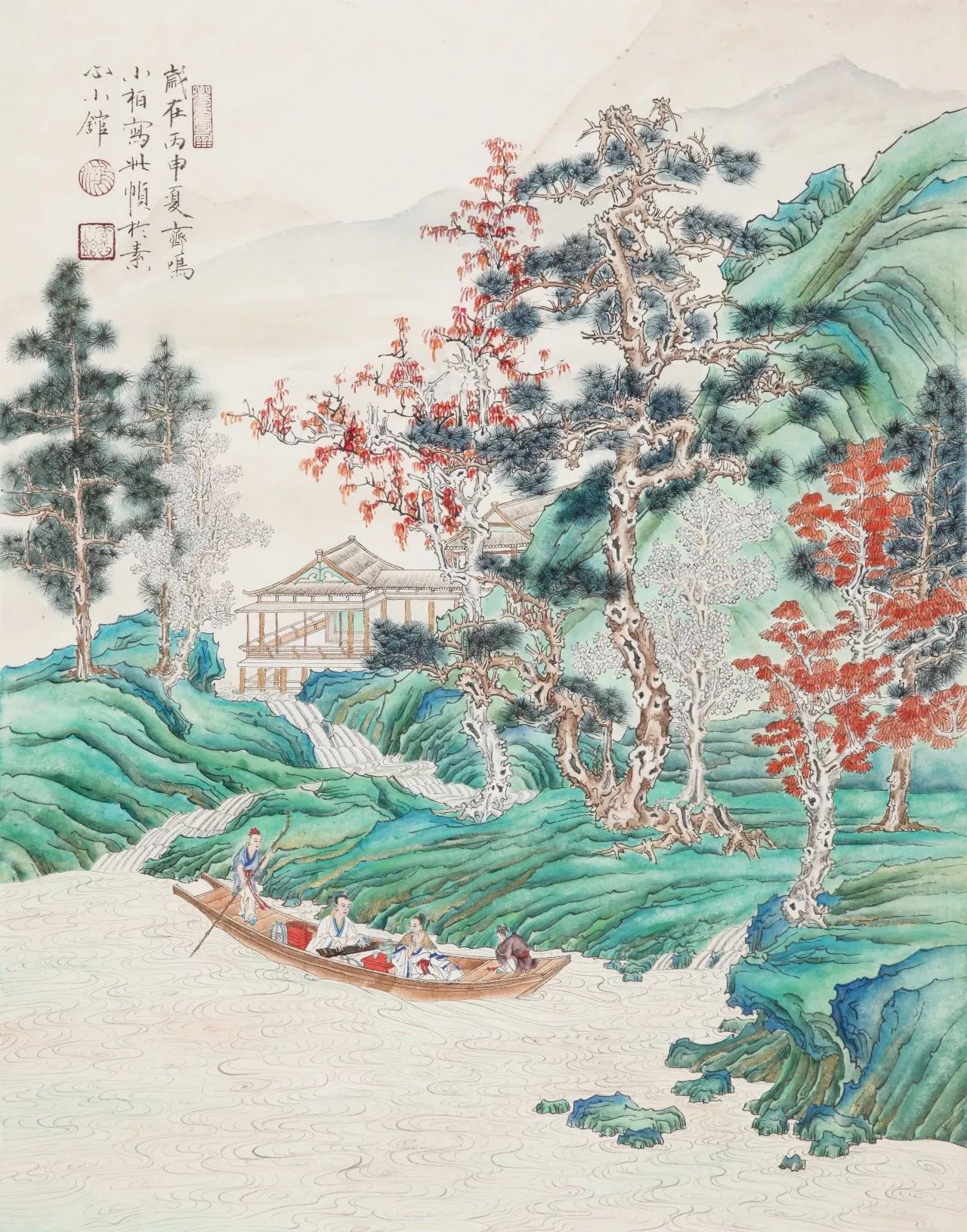 山東書畫 | 齊鳴小柏工筆新作系列展 山水作品