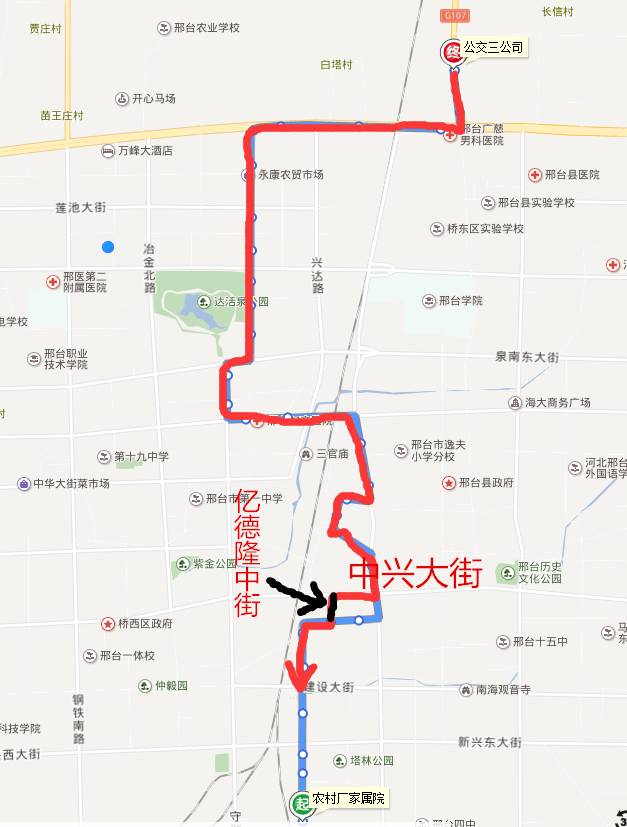 邢台25路公交车路线图图片
