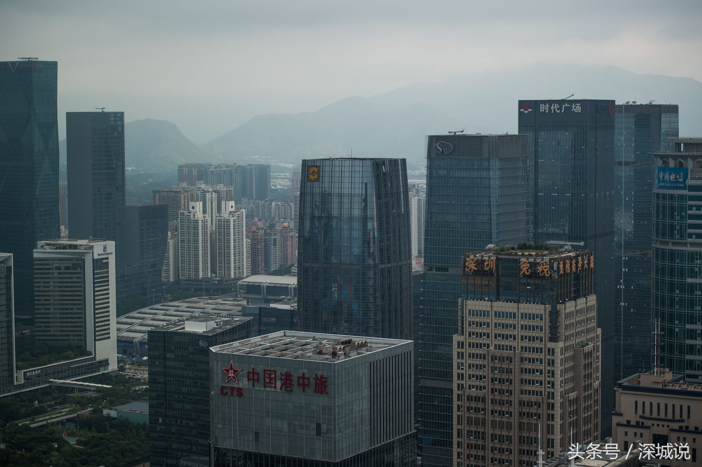 福田cbd深交所40多層風景有多好即使天氣差也還是值得看看