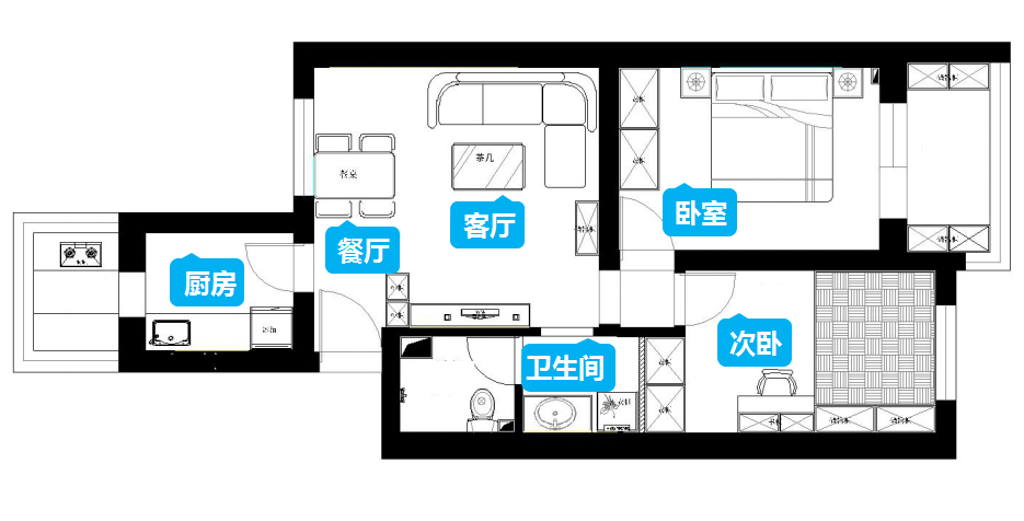 菜刀户型图图片