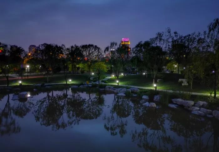 武清文化公園夜景