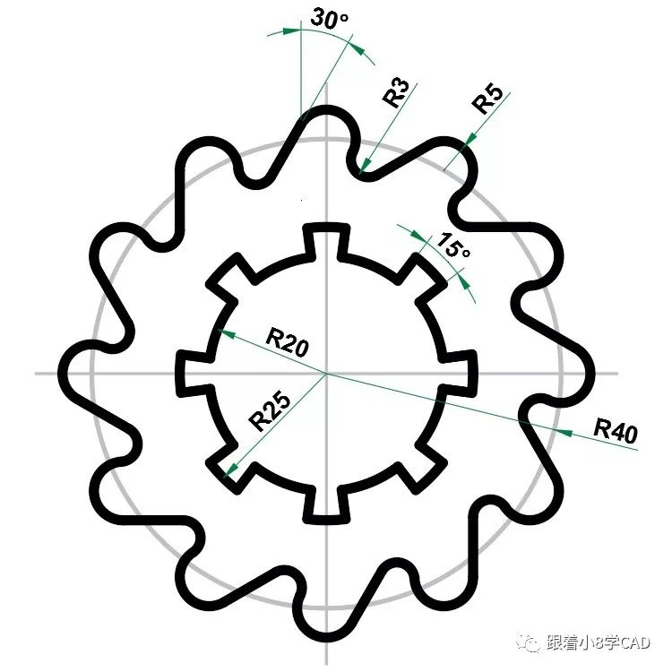 练习39cad经典练习题库解答持续更新