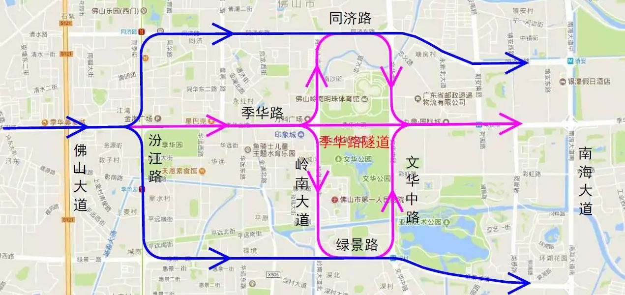 季华路西延线走向公布图片