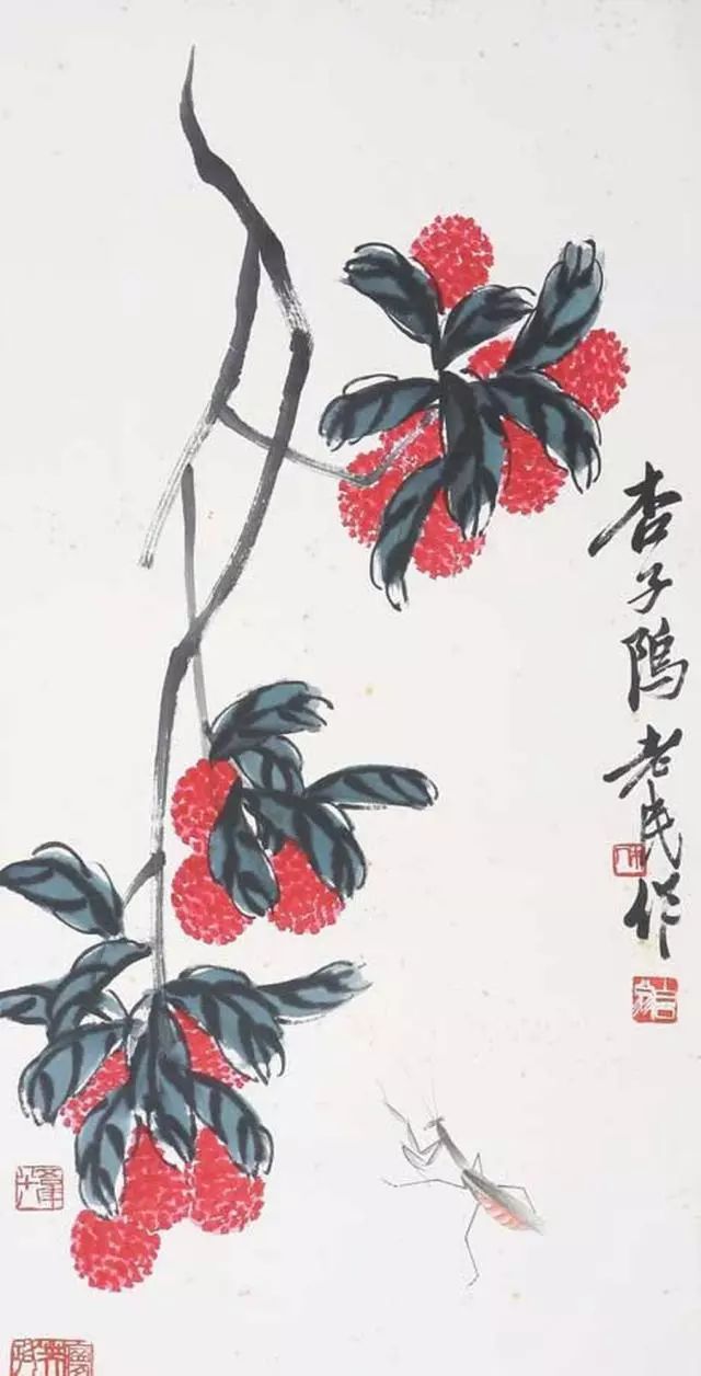 荔枝圖 現藏於我館叢碧軒第一期,講述館內特藏齊白石《荔枝圖》和