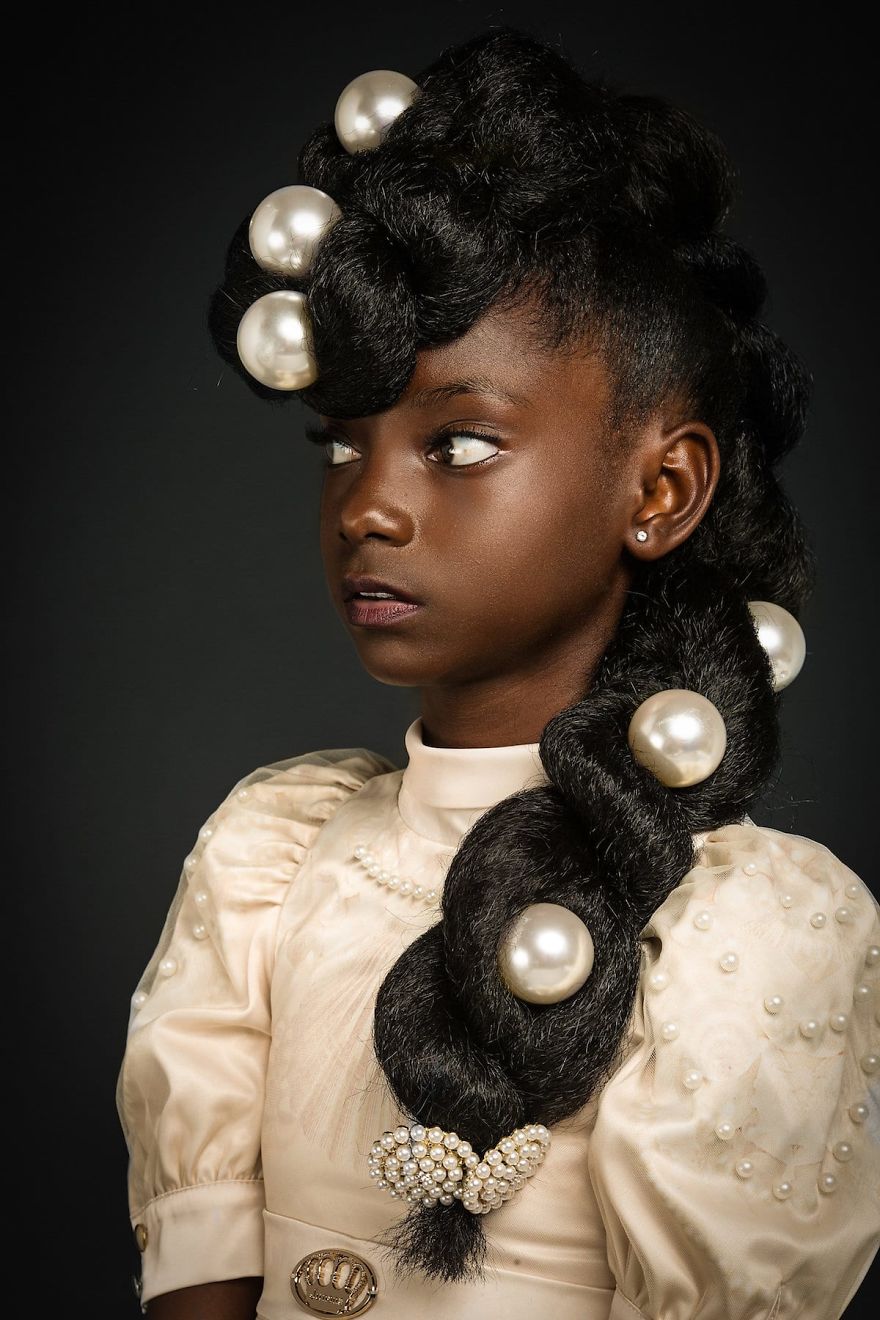 当非洲女孩的发型遭遇欧洲奇特艺术,原来可以这么美