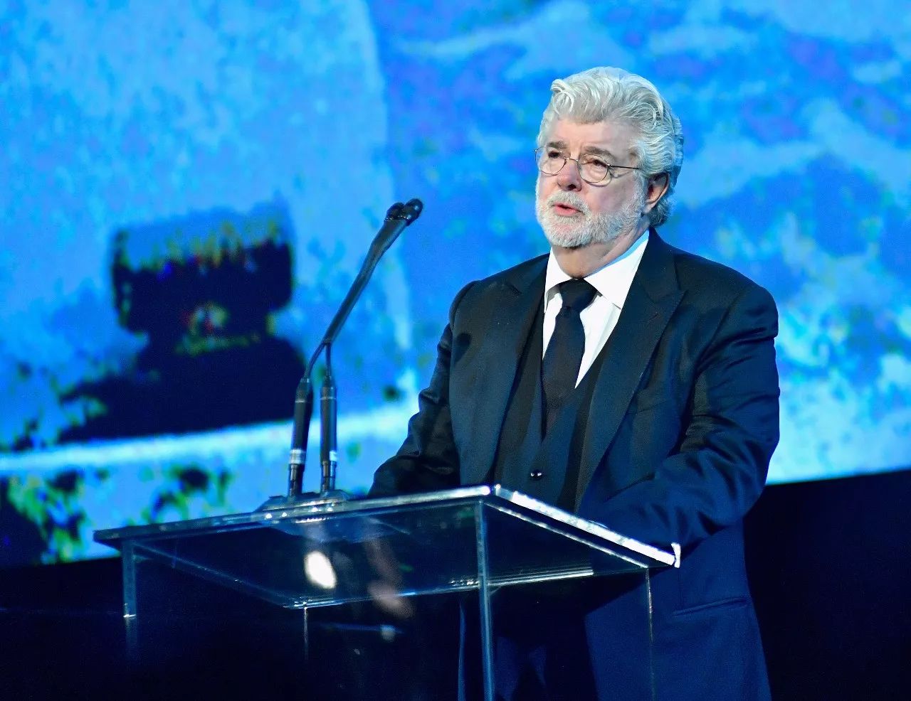 电影制作人乔治·卢卡斯 george lucas