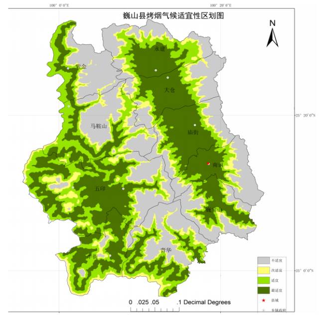 巍山县行政区划图图片