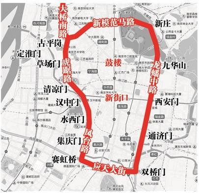 城東干道,八卦洲和江北大道成為縱貫南京都市區的南北大通道南京站