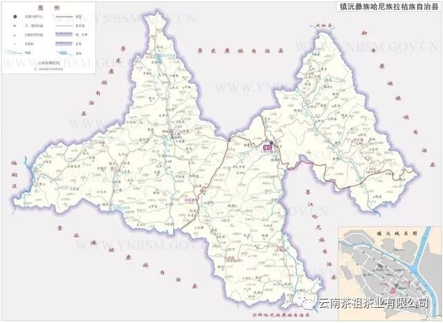 镇沅县地理位置图片