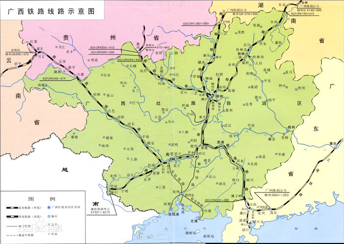 自湘桂铁路于1954年12月全线建成之后,期间经历了焦柳,柳黎复线建设