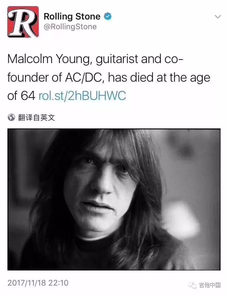 搖滾巨人隕落偉大的acdc吉他手malcolmyoung逝世