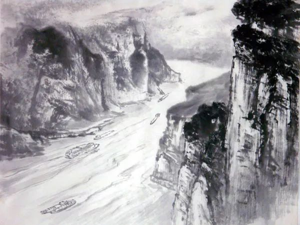 三峡的简笔画 郦道元图片