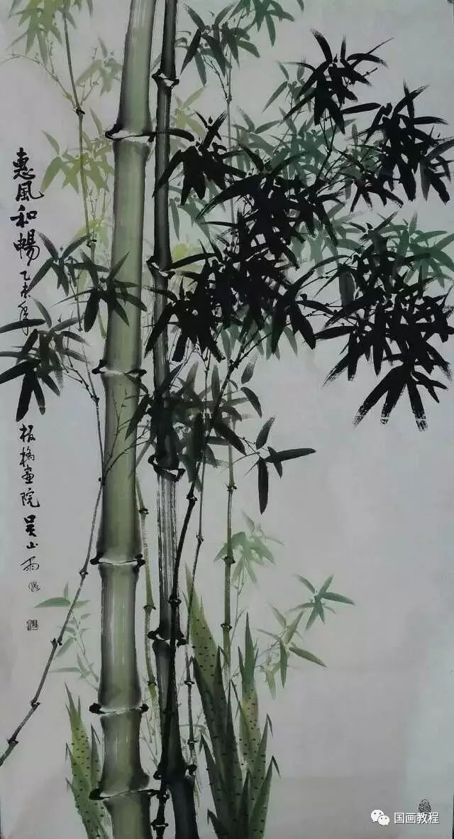 寫意竹子學習珍藏了