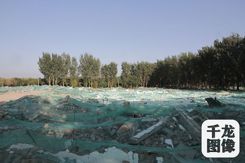 圖為通州區臺湖鎮徐莊村工業大院拆除後的空地.