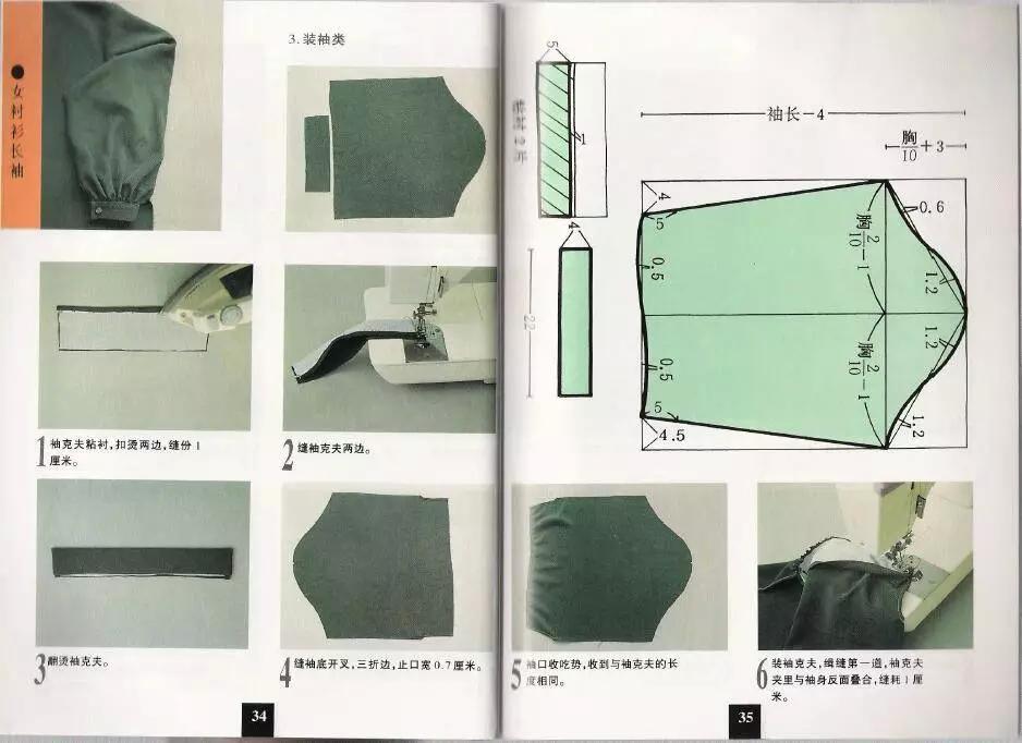 服裝設計打版分享23種袖子的設計及紙樣製作