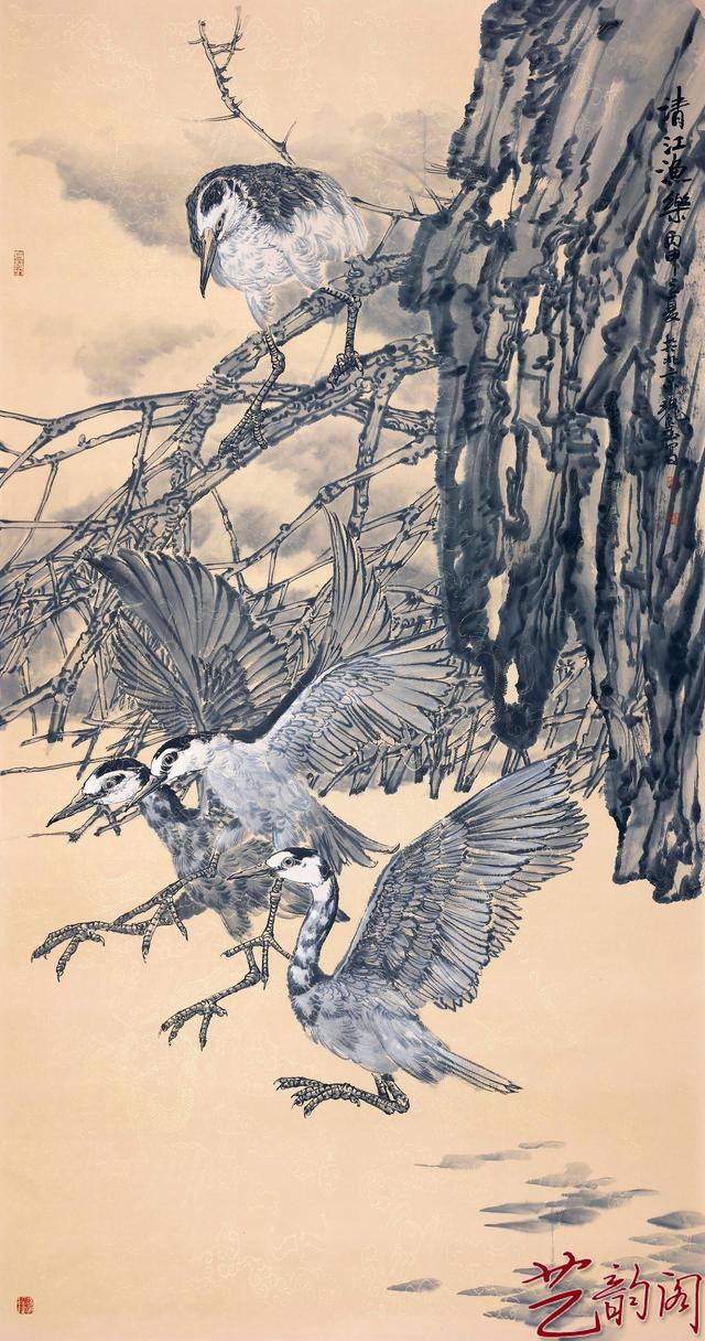 郑瑰玺大景花鸟画展中国国家画院国展美术中心