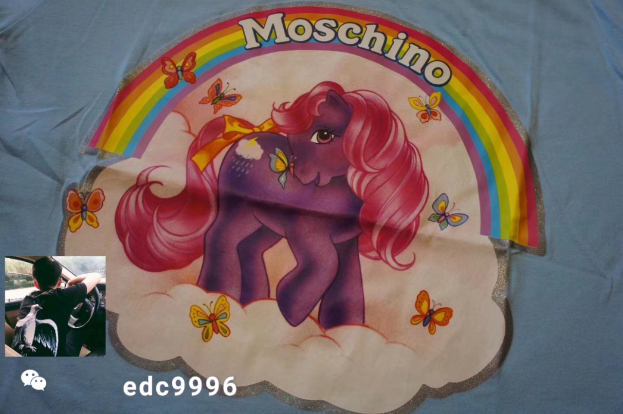 moschino&little pony 18ss 小馬寶莉短袖