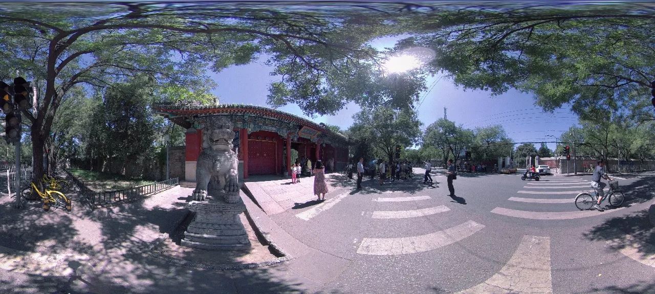 北京大学全景360航拍图片