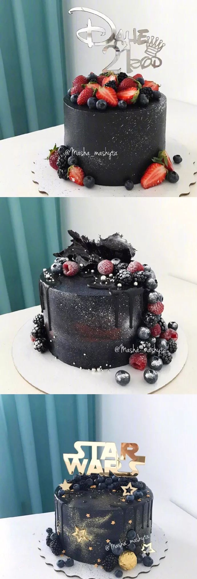 黑色系蛋糕