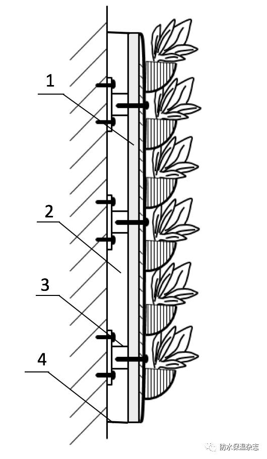 墙面绿化构造图片