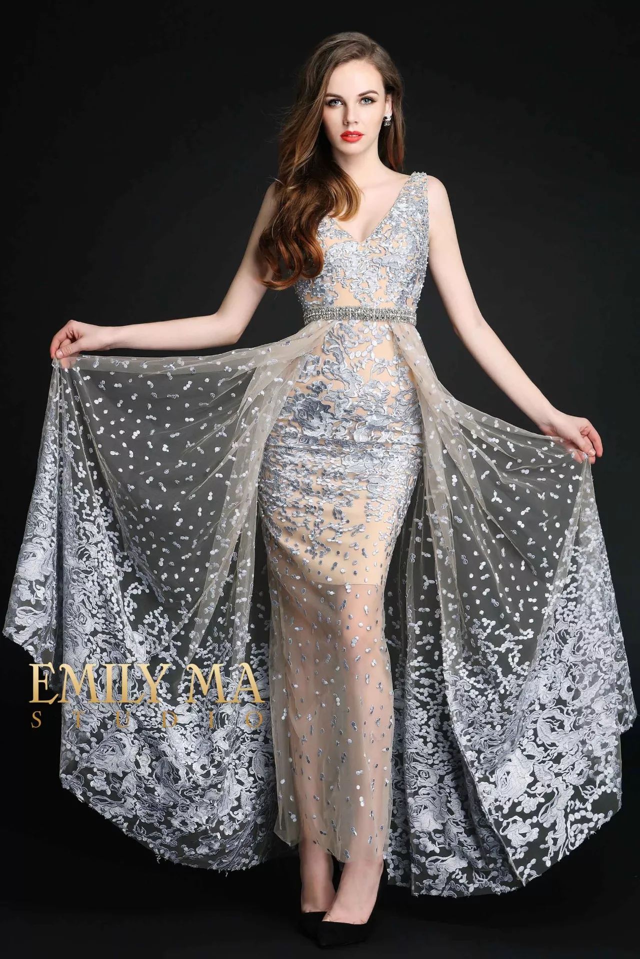 emilyma礼服拥有维密般的性感璀璨
