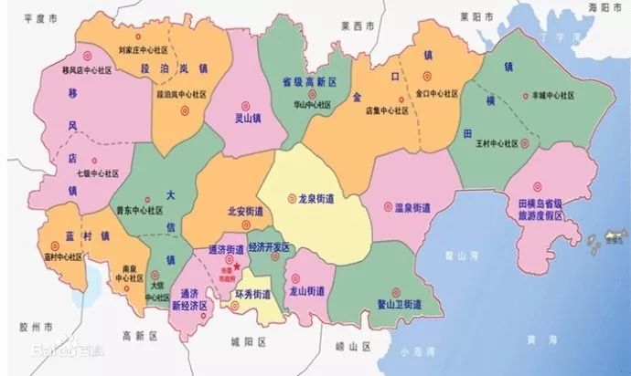 温带季风气候车牌代码:鲁b邮政编码:266200电话区号:0532gdp:1180