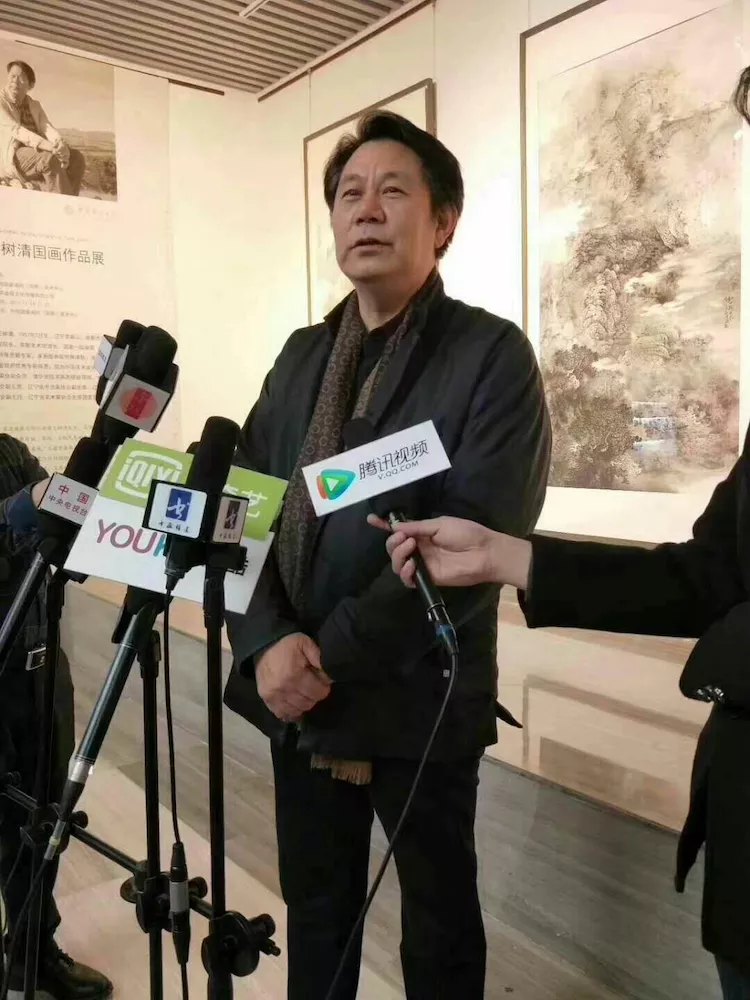 著名畫家王樹清在中國國家畫院舉辦展覽