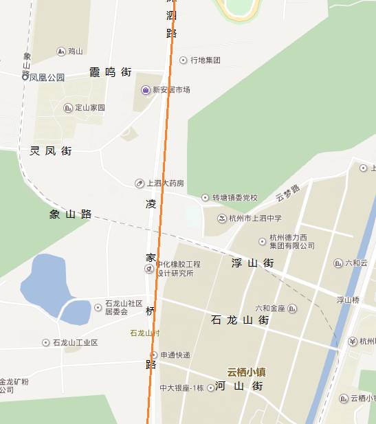 杭州转塘街道地图图片