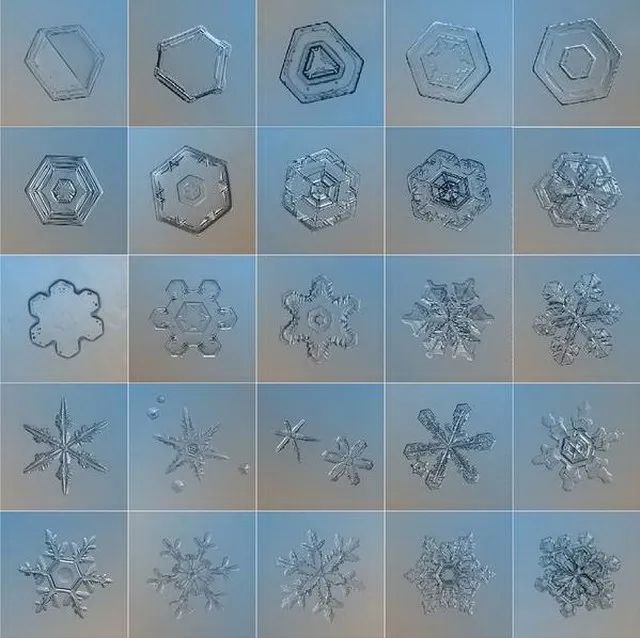 36种雪花形状 种类图片