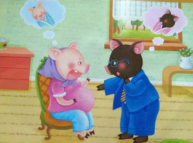 猪太太生宝宝绘本图片图片